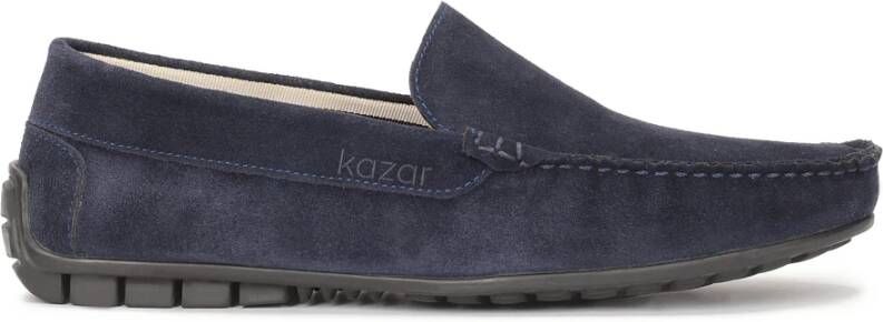 Kazar Navy Blue Rijdende Mocassins Blue Heren