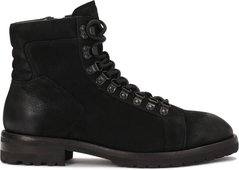 Kazar Nubuck zwarte herenlaarzen Black Heren