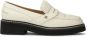 Kazar Studio Off-white leren halfschoenen met zwarte zool White Dames - Thumbnail 8