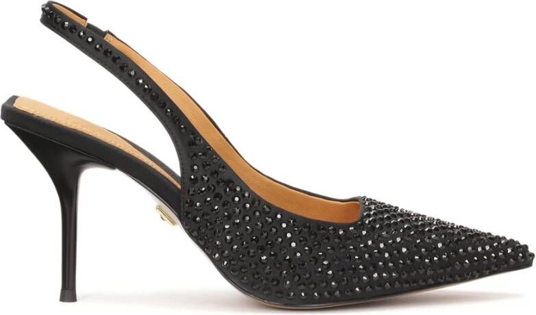 Kazar Open hiel pumps met vierkante tip Black Dames