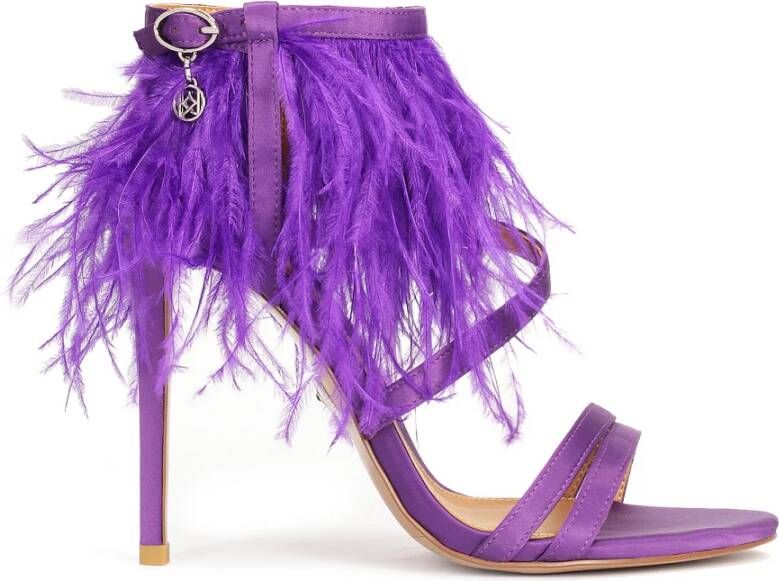 Kazar Paarse veer sandalen Purple Dames