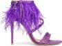 Kazar Paarse veer sandalen Purple Dames - Thumbnail 1