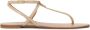 Kazar Platte beige sandalen Beige Dames - Thumbnail 1