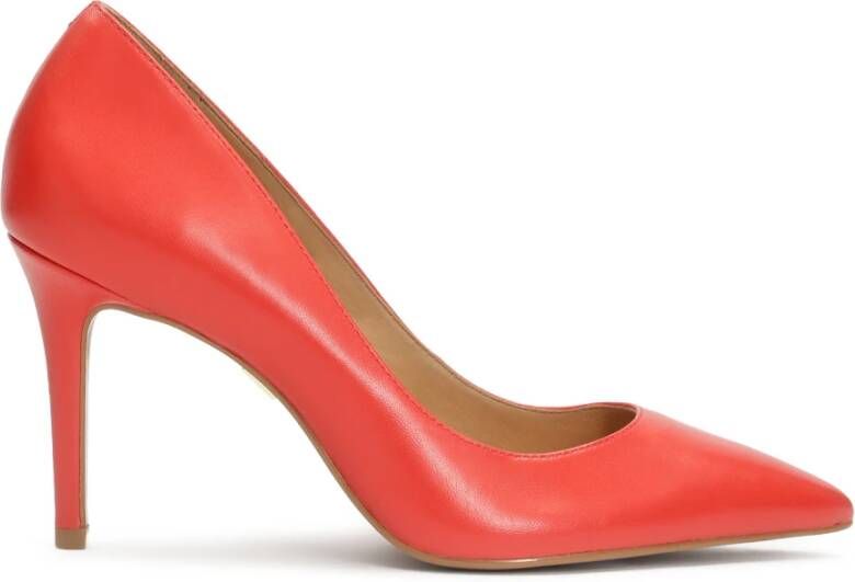 Kazar Rode graanlederen stiletto's Red Dames