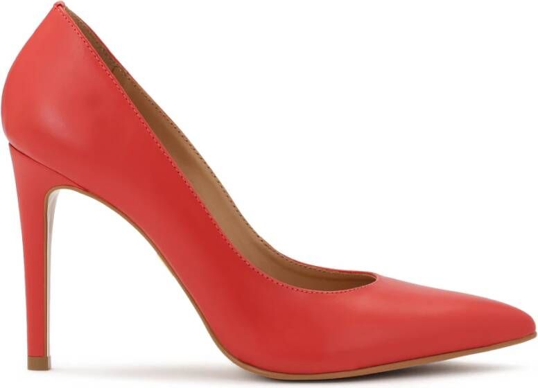 Kazar Rode leren stiletto pumps Red Dames