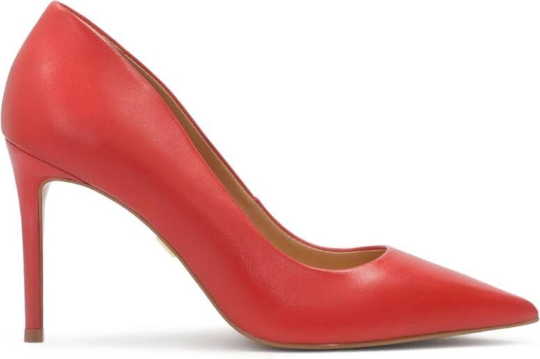 Kazar Rode leren stiletto's met verlengde neus Red Dames