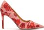 Kazar Roze Bloemen Stiletto's Pink Dames - Thumbnail 1