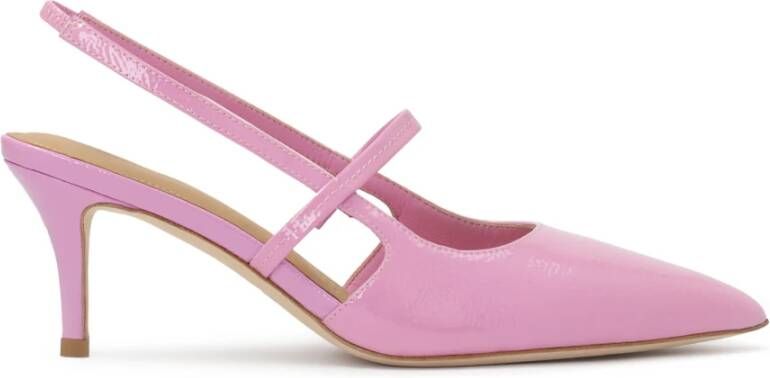 Kazar Roze Pumps met open hiel Pink Dames