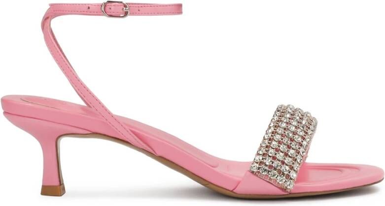 Kazar Studio Roze sandalen met sieradenversiering Pink Dames