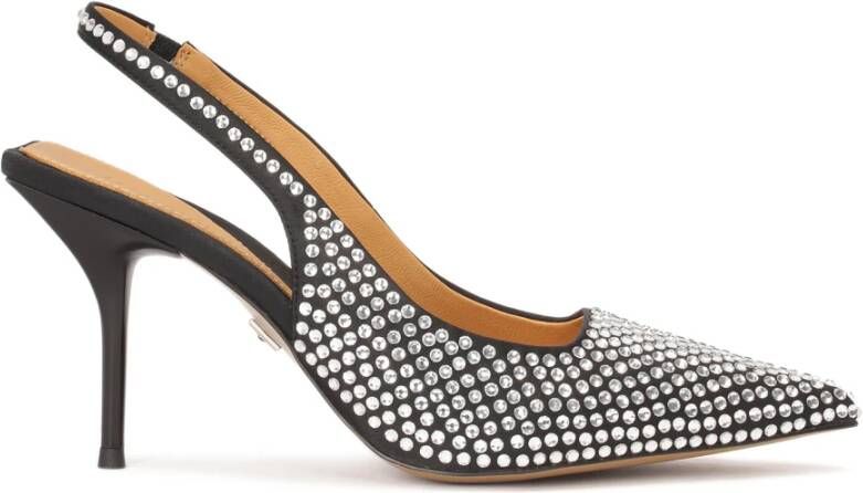 Kazar Slingback pumps versierd met zilveren kristallen Gray Dames