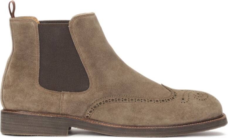 Kazar Slip-on Chelsea-laarzen met rozetversiering Beige Heren