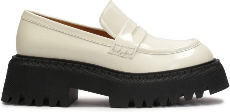 Kazar Stijlvolle Mocassin Stijl Leren Schoenen White Dames