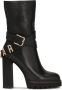 Kazar Stiletto booties met een logo band rond de bovenkant Black Dames - Thumbnail 1