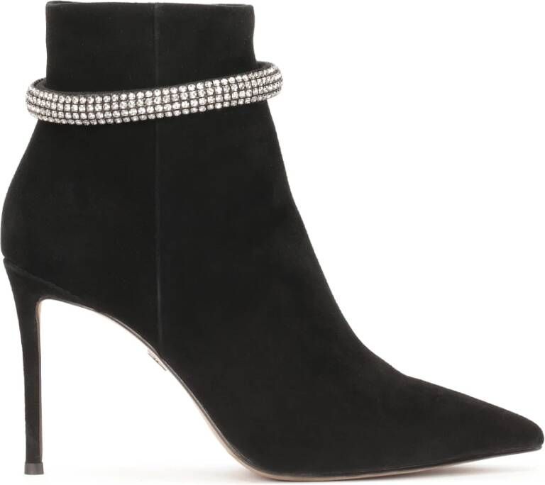 Kazar Stiletto laarzen met een glanzende band Black Dames