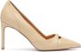 Kazar Stiletto pumps met uitgesneden bovenkant aan de voorkant Beige Dames - Thumbnail 2