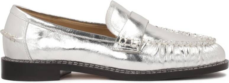 Kazar Studio Zilveren loafers stijl halfschoenen Gray Dames