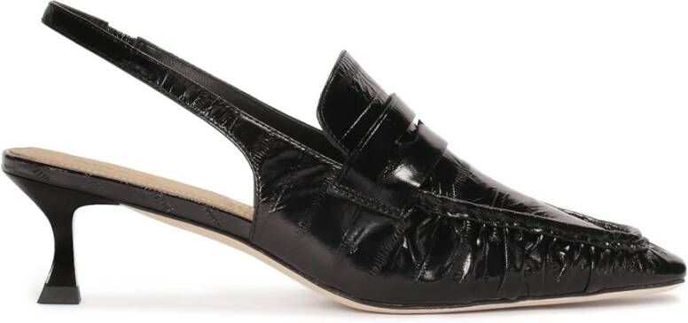 Kazar Studio Zwarte open pumps met slingback hak Black Dames