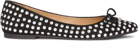 Kazar Suède ballerina's versierd met ronde strass steentjes Multicolor Dames