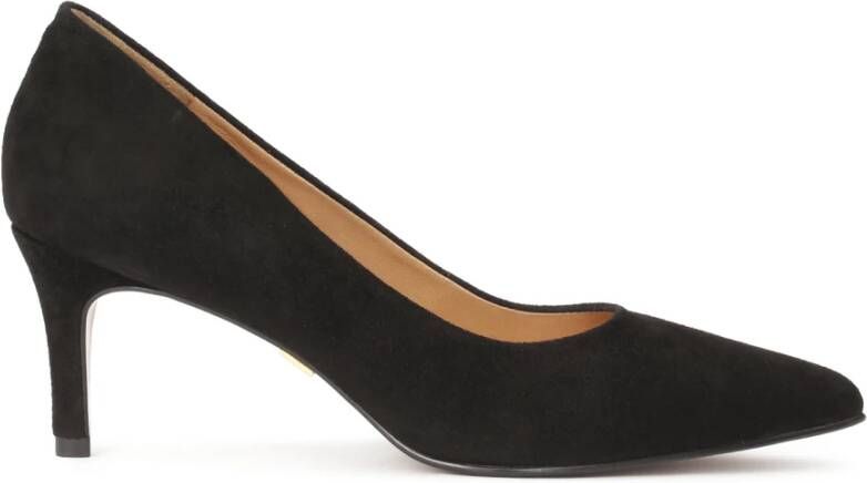 Kazar Suede minimalistische pumps Black Dames