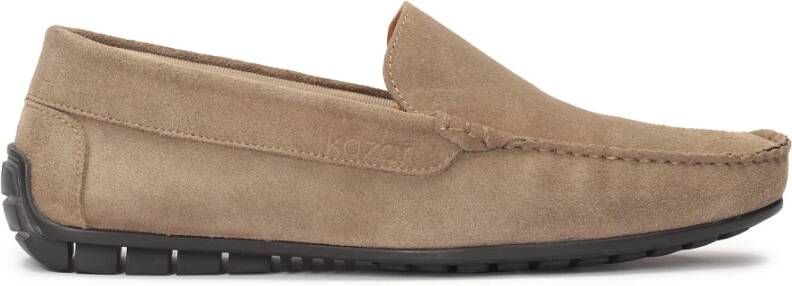 Kazar Suède mocassins in taupe kleur Beige Heren