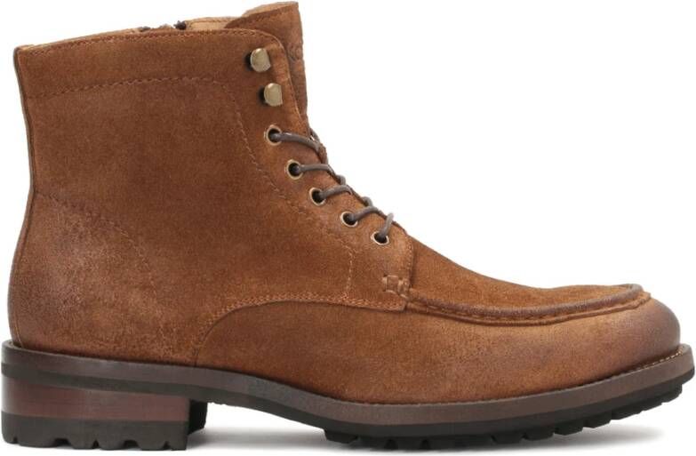 Kazar Suede Rits Kant Heren Enkellaarzen Brown Heren