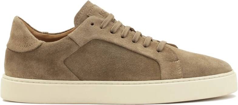 Kazar Suede sneakers in taupe kleur Beige Heren