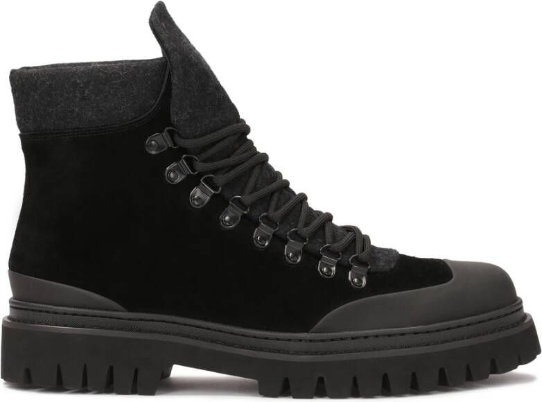 Kazar Suède veterschoenen Black Heren