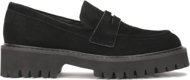 Kazar Suede zwarte instappers Black Dames