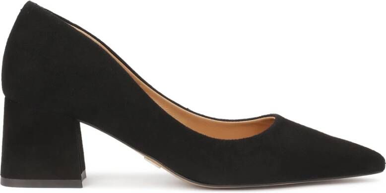 Kazar Suede zwarte minimalistische pumps Black Dames