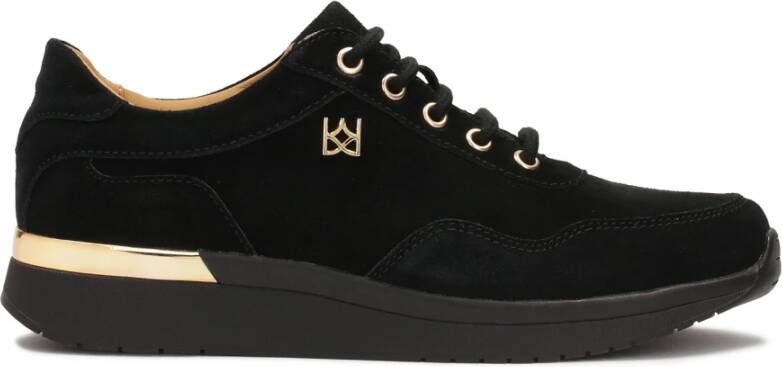 Kazar Suede zwarte sneakers Black Dames