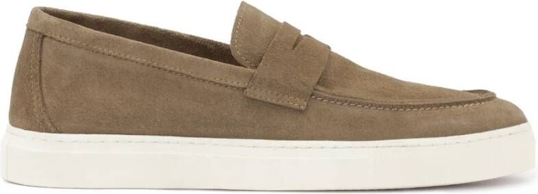 Kazar Taupe sneakers met slip-on bovenwerk Beige Heren