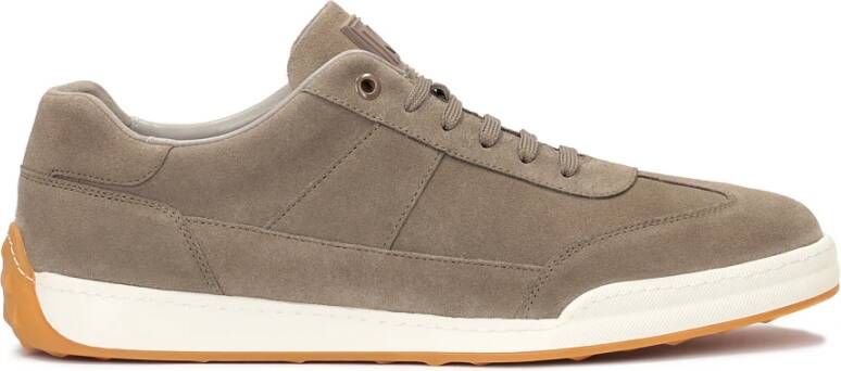 Kazar Taupe sneakers voor heren met talrijke decoratieve draden Beige Heren