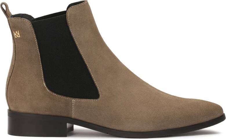 Kazar Taupekleurige suède pantoffels Beige Dames