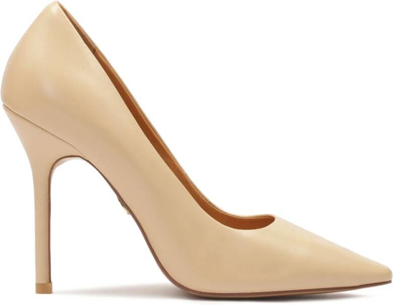 Kazar Tijdloze beige stiletto's met een slanke hak Beige Dames