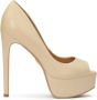 Kazar Tijdloze open teenpumps Beige Dames - Thumbnail 1