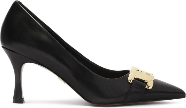 Kazar Tijdloze pumps met gouden decoratie op de neus Black Dames