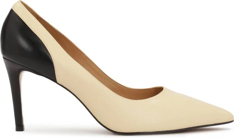 Kazar Tweekleurige pumps op een slanke stilettohak Beige Dames