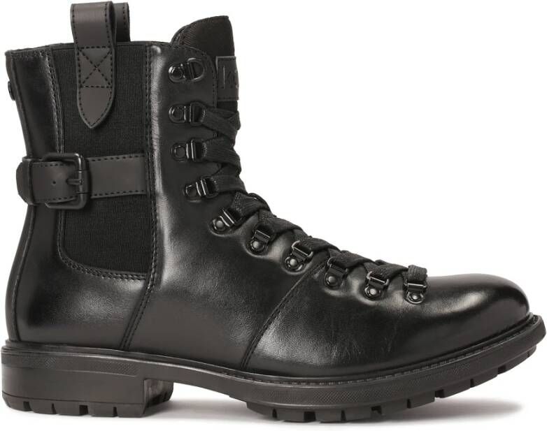 Kazar Veterschoenen van leer voor mannen Black Heren