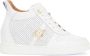 Kazar Witte Leren Geperforeerde Sneakers met Verborgen Anker White Dames - Thumbnail 2