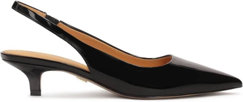 Kazar Zwart gelakte lage hakken pumps Black Dames