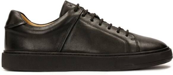 Kazar Zwarte casual leren sneakers Black Heren