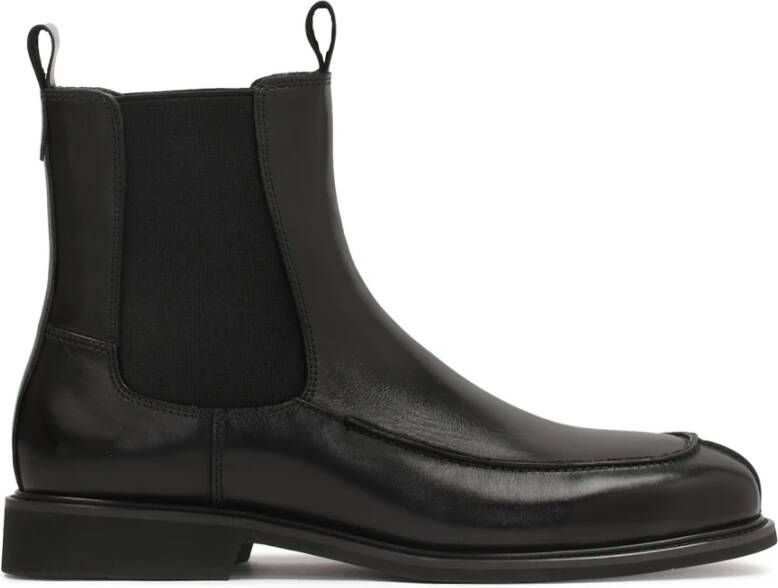 Kazar Zwarte Chelsea Boots met Stiksels Black Heren