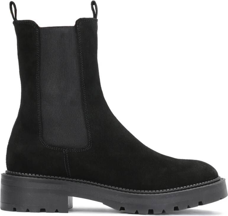 Kazar Zwarte Chelsea Slip-On Laarzen Black Dames