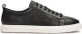 Kazar Zwarte geperforeerde leren sneakers Black Heren - Thumbnail 2