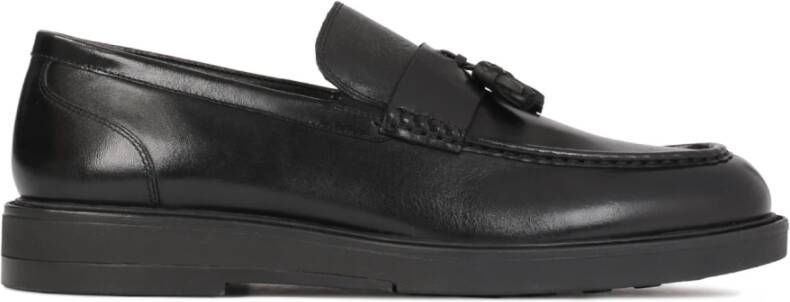 Kazar Zwarte gladleren casual schoenen voor heren Black Heren