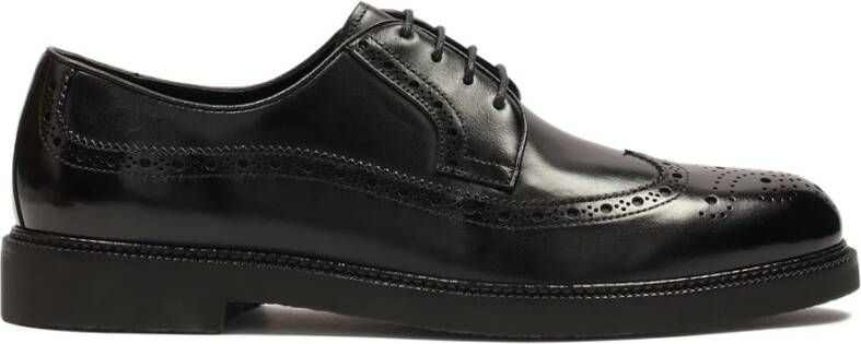 Kazar Zwarte heren brogue halfschoenen Black Heren