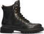 Kazar Zwarte herensneakers met trelags zool Black Heren - Thumbnail 1