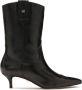 Kazar Zwarte laarzen met afgeronde bovenkant in cowboy-stijl Black Dames - Thumbnail 1