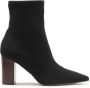 Kazar Zwarte laarzen met slip-on elastisch bovendeel Black Dames - Thumbnail 1