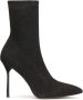 Kazar Zwarte laarzen van denim op een dunne stilettohak Black Dames - Thumbnail 2